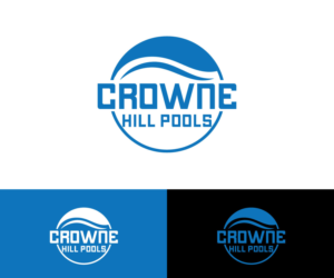 Logo Design by Kavth for Crowne Hill Pool Service  | Design: #28362355