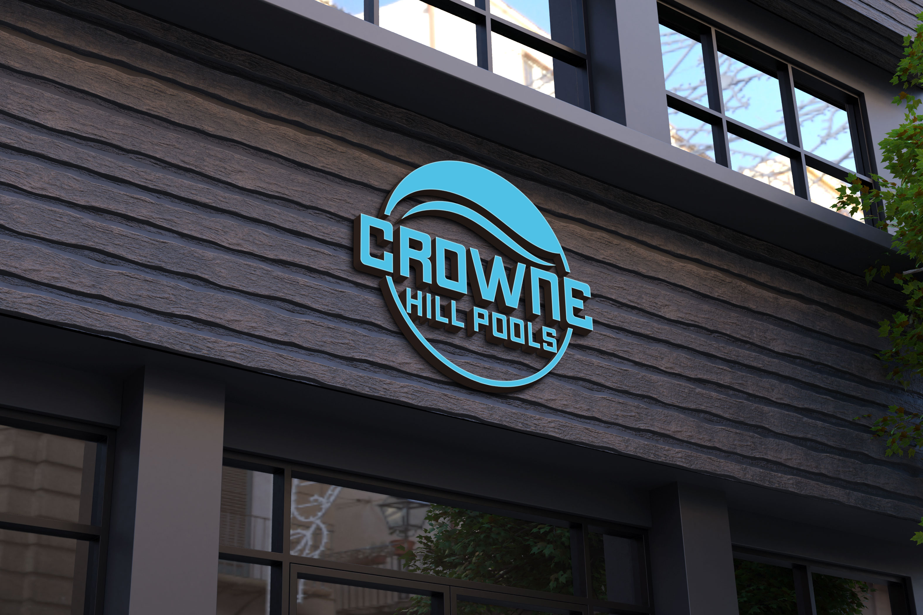 Logo Design by Kavth for Crowne Hill Pool Service  | Design: #28362705