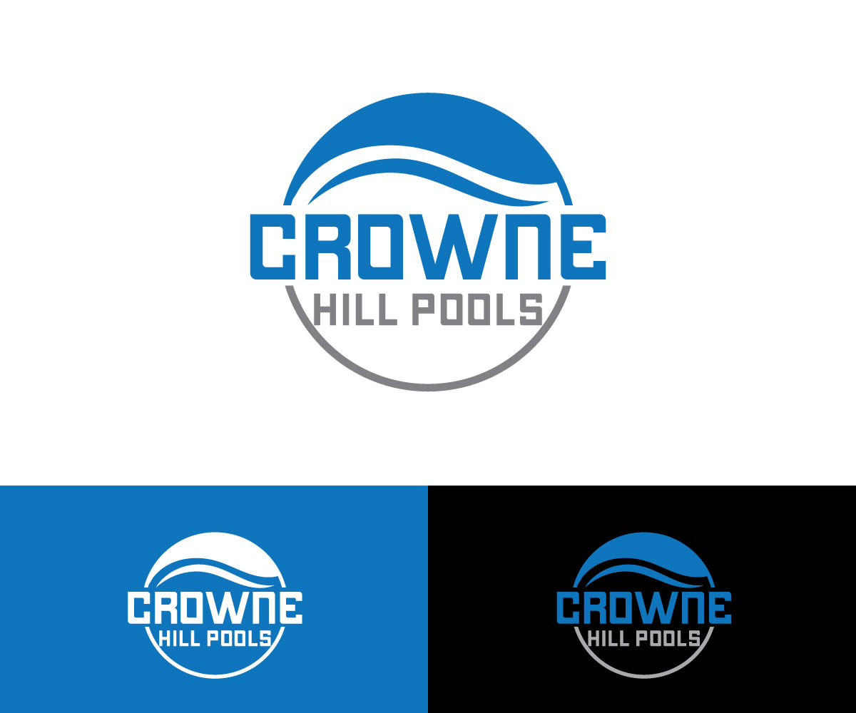 Logo Design by Kavth for Crowne Hill Pool Service  | Design #28412702