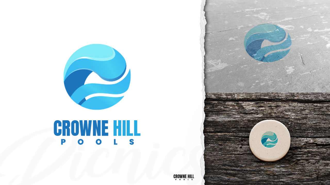 Logo Design by ARTMD for Crowne Hill Pool Service  | Design #28340497