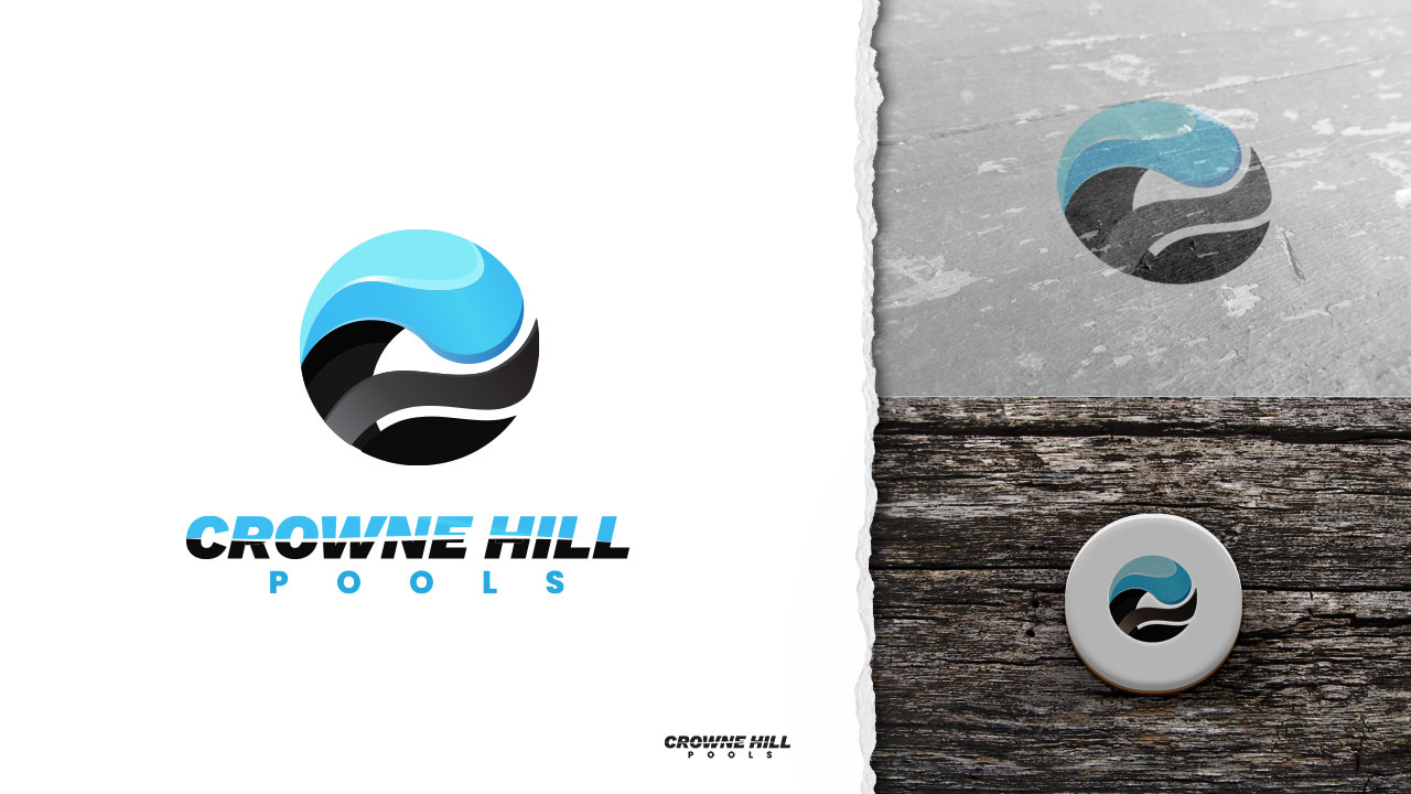 Logo Design by ARTMD for Crowne Hill Pool Service  | Design #28347109