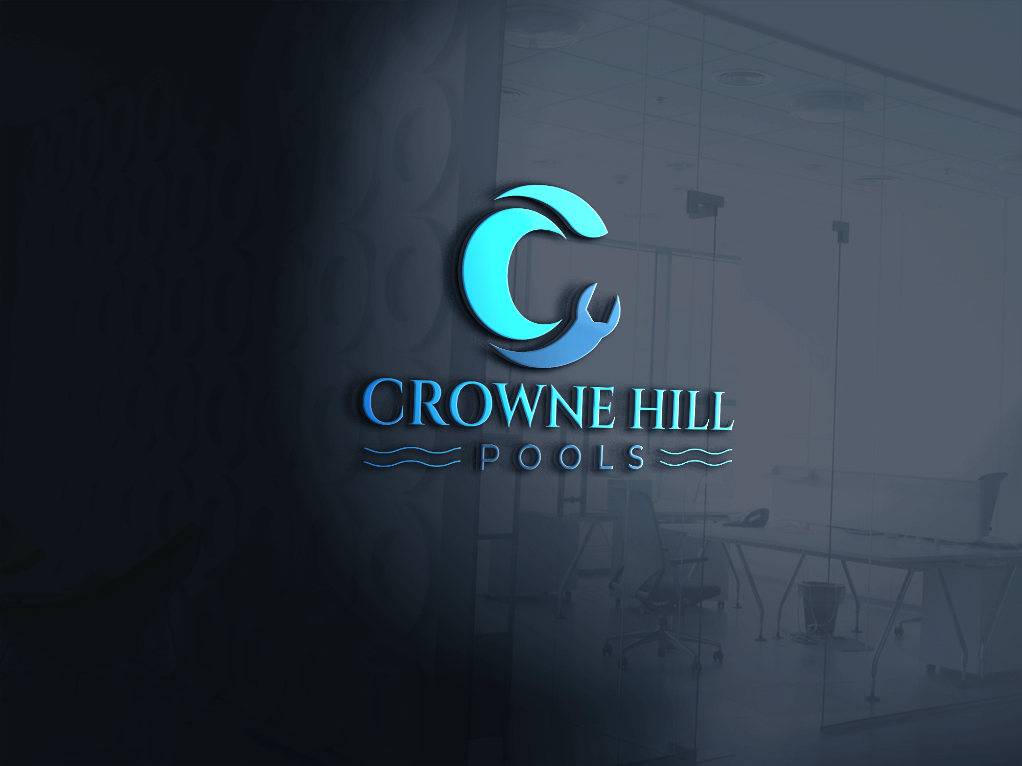 Logo Design by Aaaron for Crowne Hill Pool Service  | Design #28367149