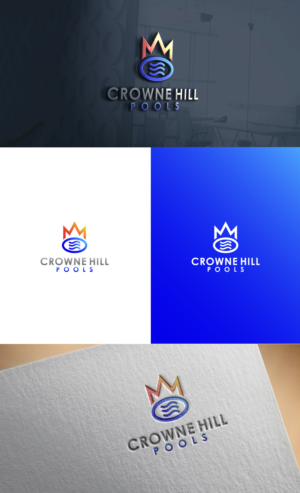 Logo Design by GLDesigns for Crowne Hill Pool Service  | Design: #28332285