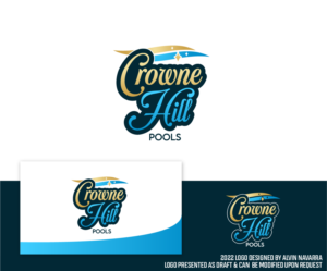 Logo Design by alvinnavarra for Crowne Hill Pool Service  | Design: #28352945