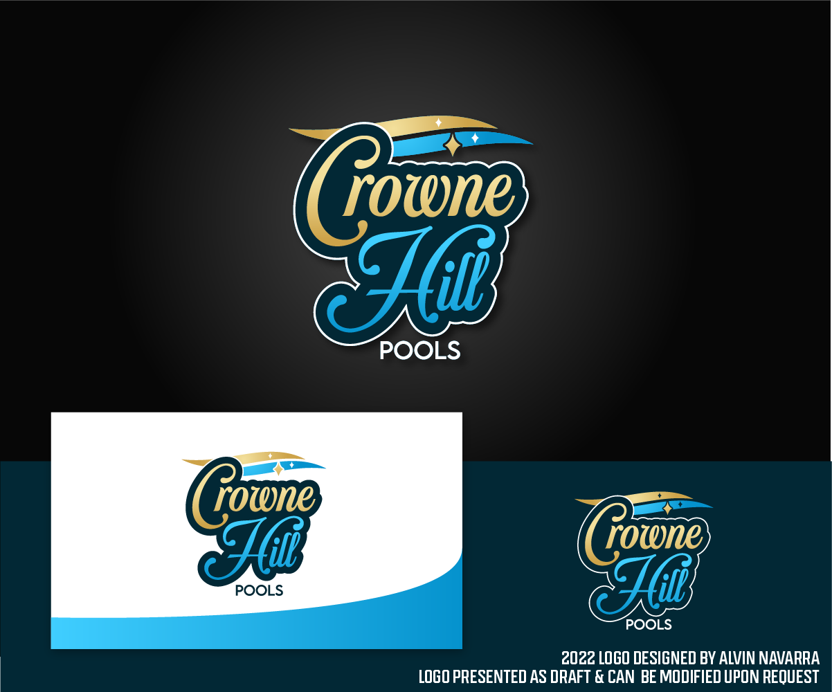 Logo Design by alvinnavarra for Crowne Hill Pool Service  | Design #28352966