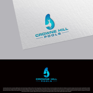 Logo Design by DesignDUO for Crowne Hill Pool Service  | Design: #28361553