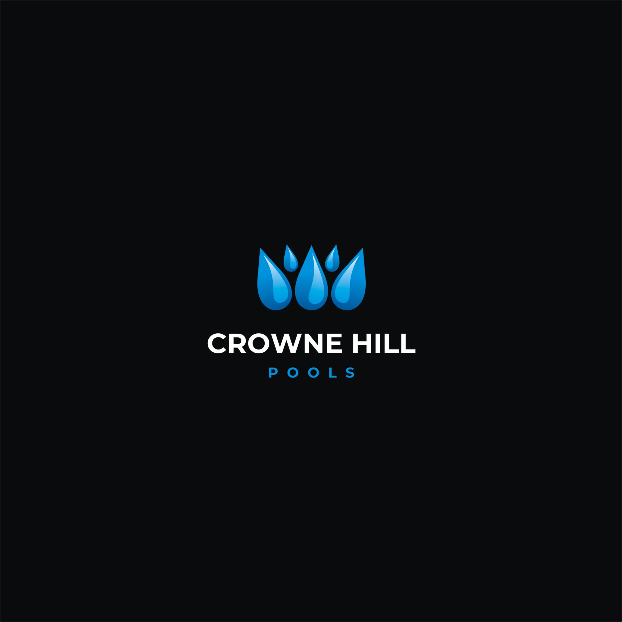 Logo Design by Magic of Art for Crowne Hill Pool Service  | Design #28347989