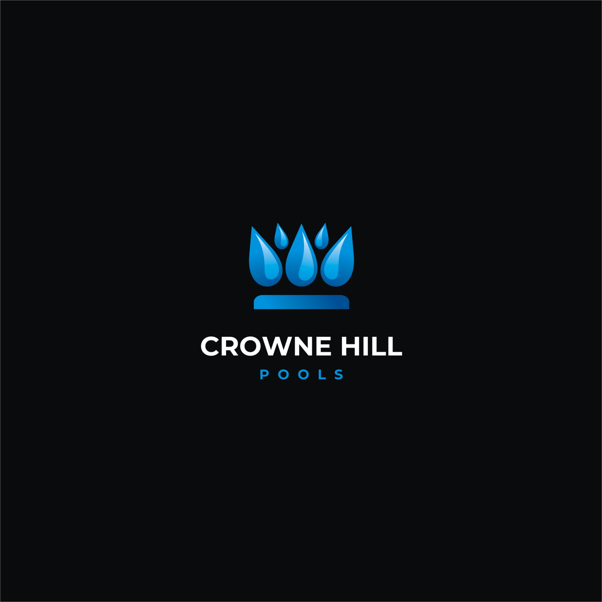 Logo Design by Magic of Art for Crowne Hill Pool Service  | Design #28347990