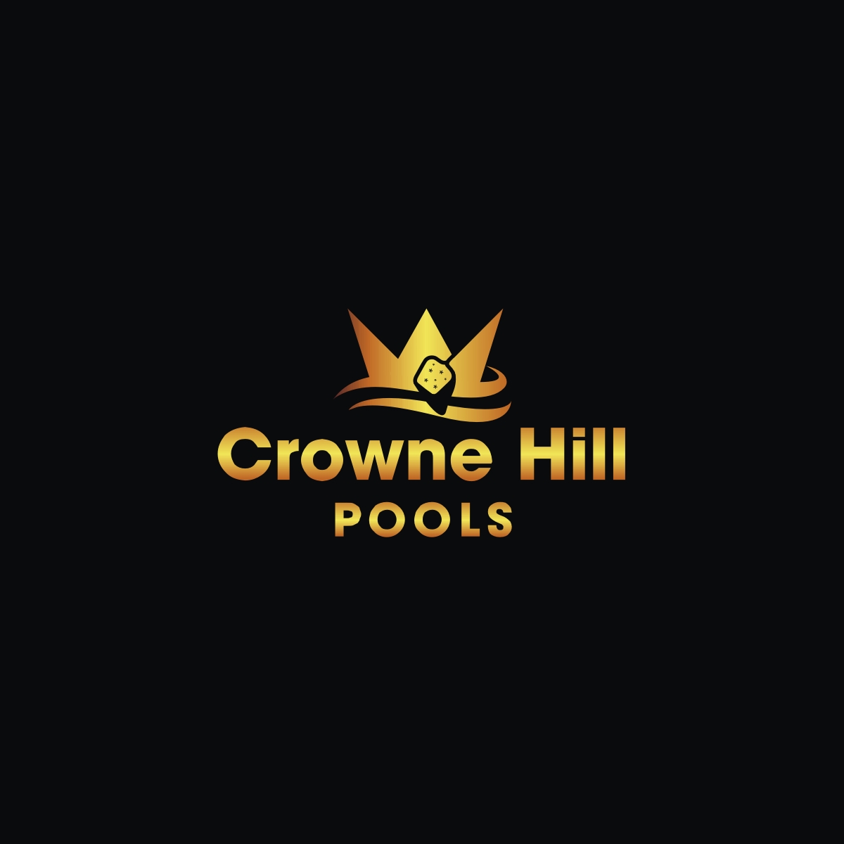 Logo Design by Magic of Art for Crowne Hill Pool Service  | Design #28361336