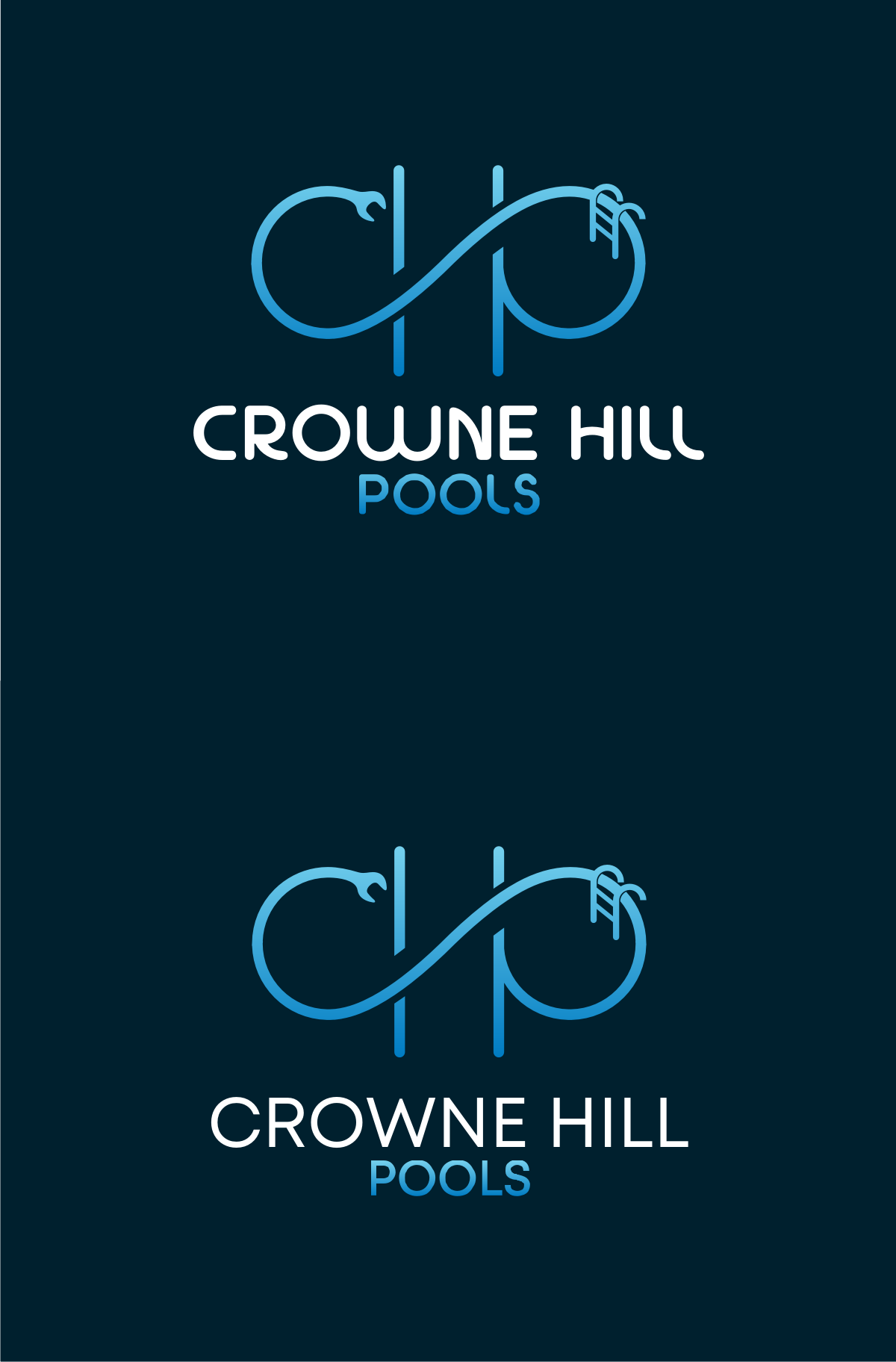 Logo Design by pixelprojekt for Crowne Hill Pool Service  | Design #28367294