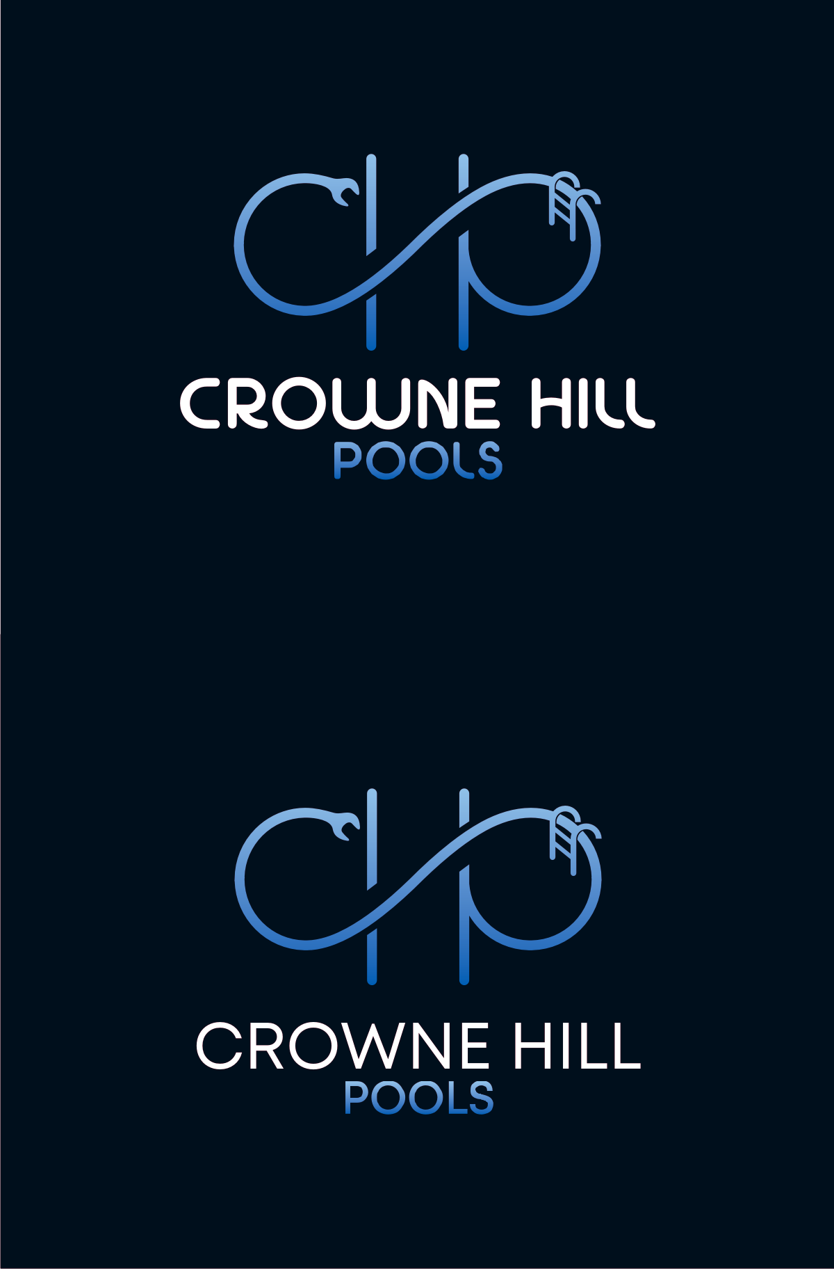Logo Design by pixelprojekt for Crowne Hill Pool Service  | Design #28367305
