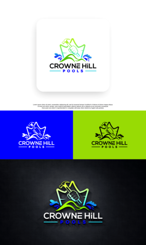 Logo Design by QILLASOFT-Design for Crowne Hill Pool Service  | Design: #28348577