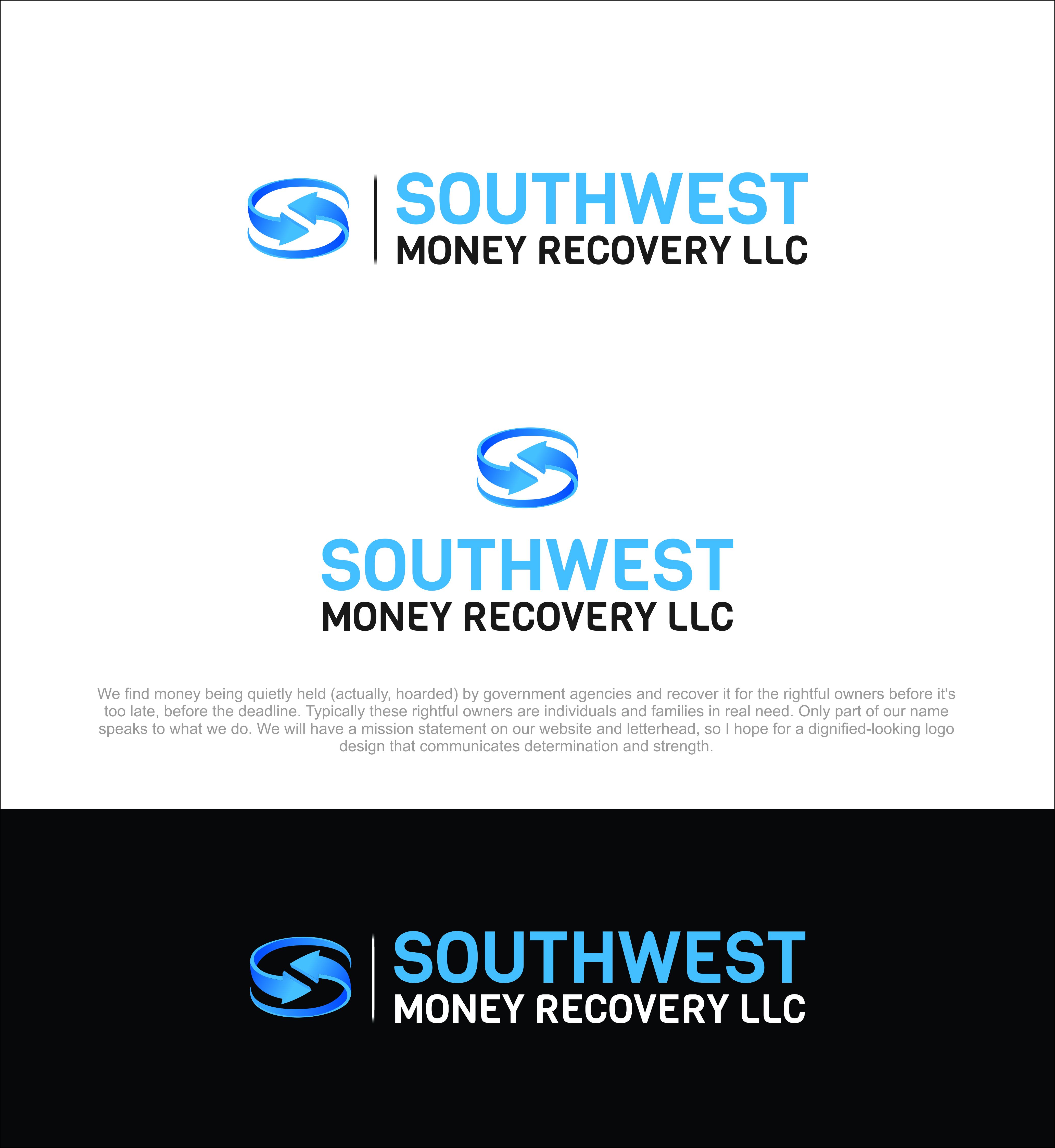 Logo Design by kgraphics2011 for Southwest Money Recovery LLC | Design #28338175