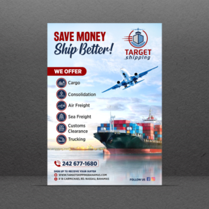 Target Shipping | Diseño de Flyer por GraphicsGuru