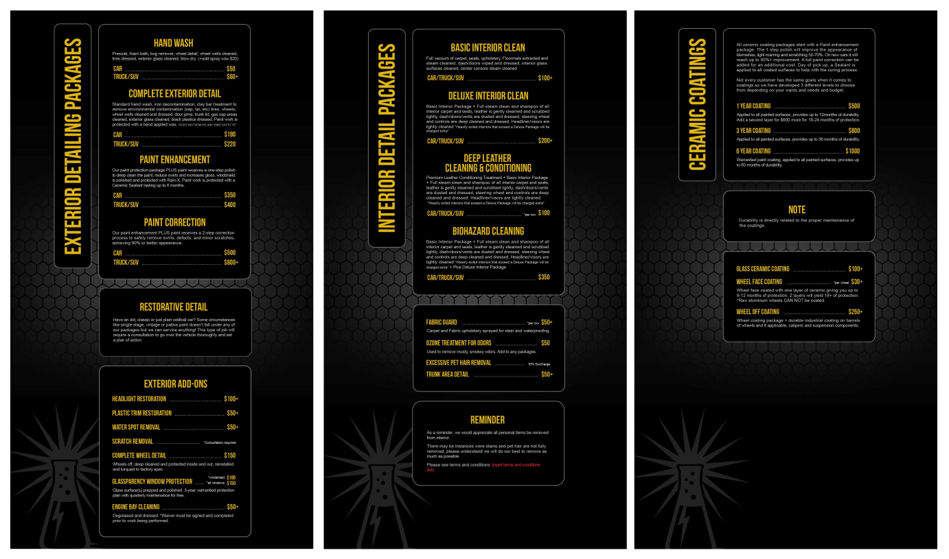 Signage Design by CesarR for alchemist garage detailing | Design #28353275