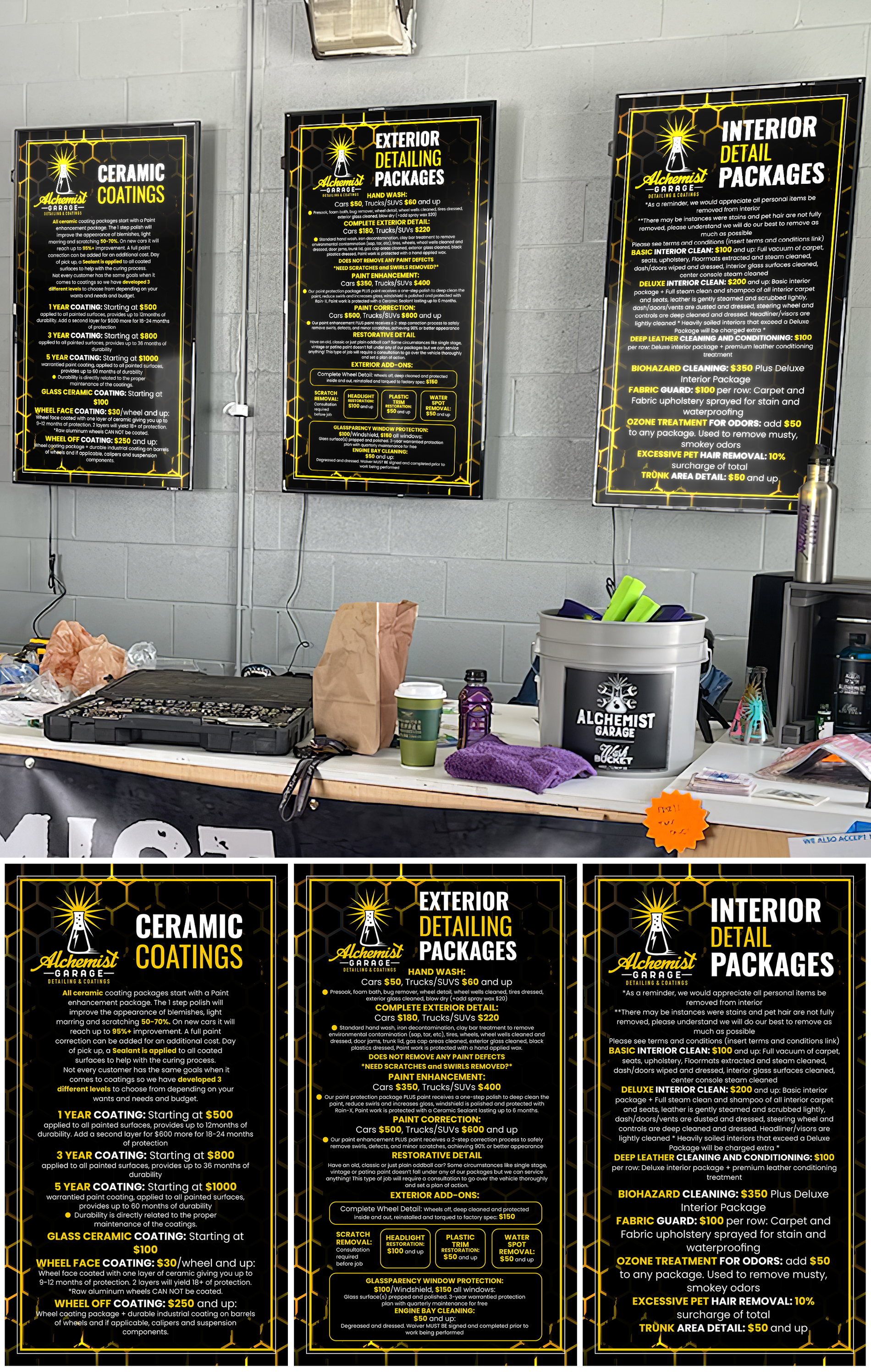 Signage Design by Impressive Sol for alchemist garage detailing | Design #28339136