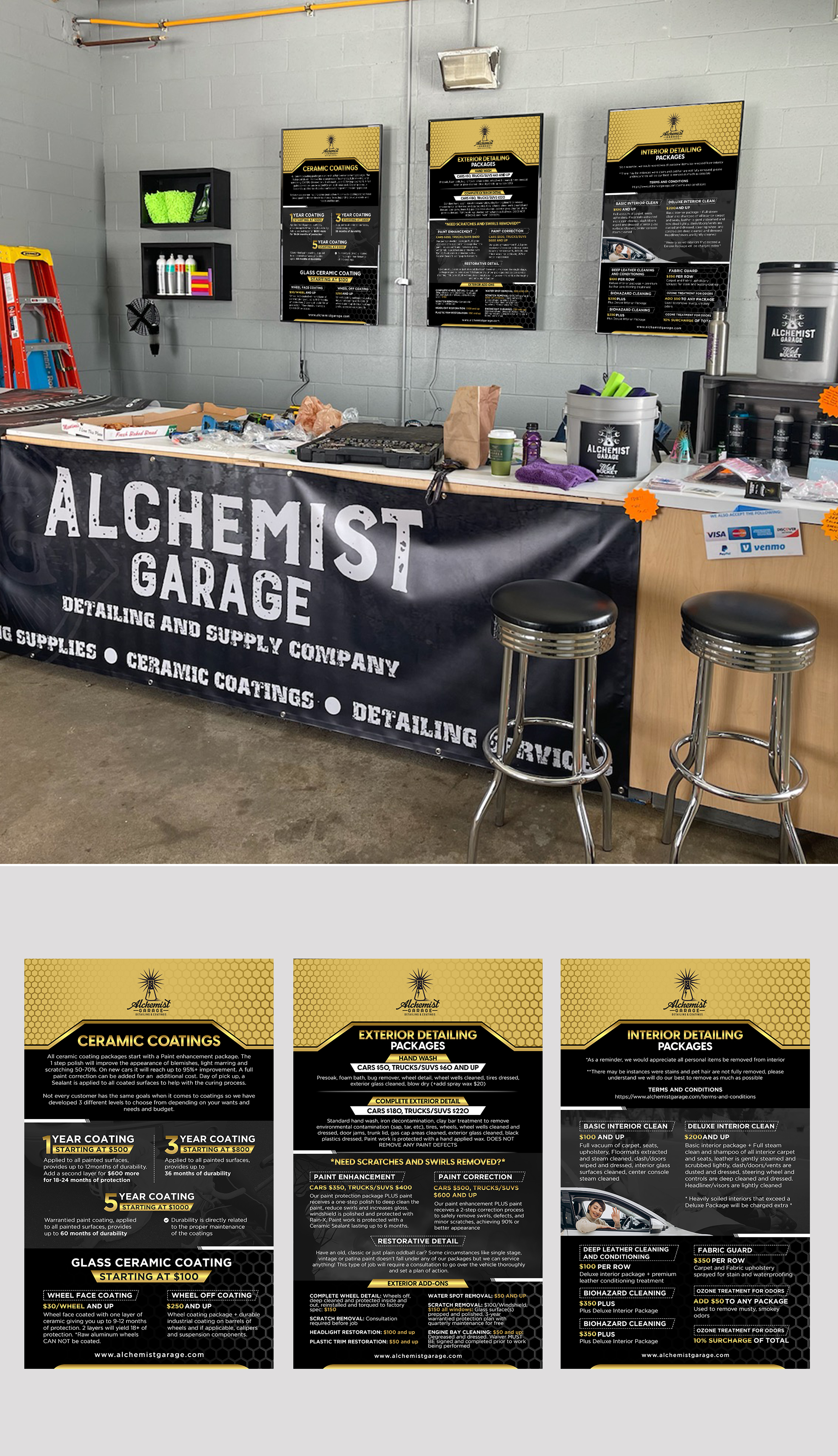Design de Panneau par debdesign pour alchemist garage detailing | Design #28338992