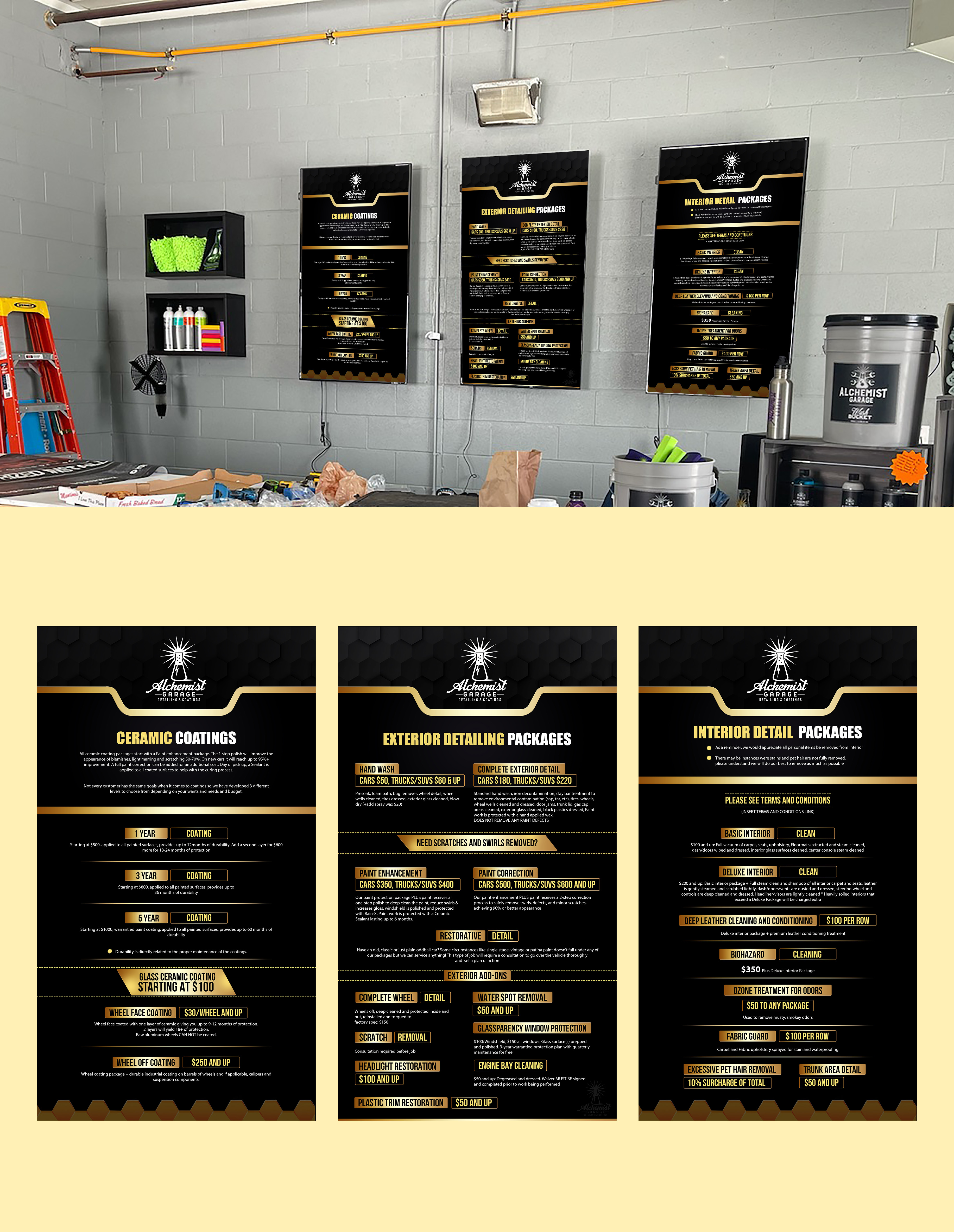 Design de Panneau par debdesign pour alchemist garage detailing | Design #28339175