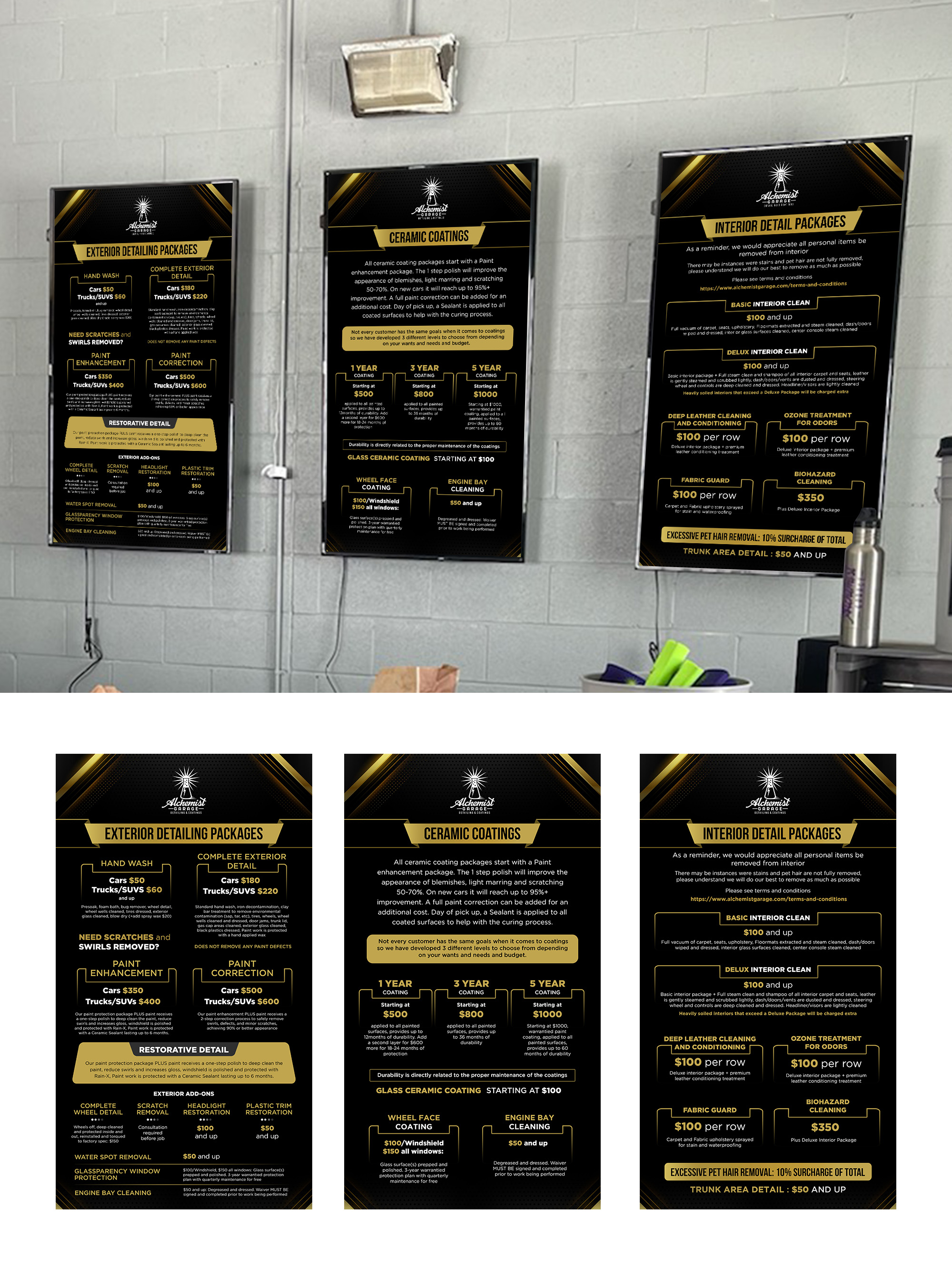 Design de Panneau par debdesign pour alchemist garage detailing | Design #28340140