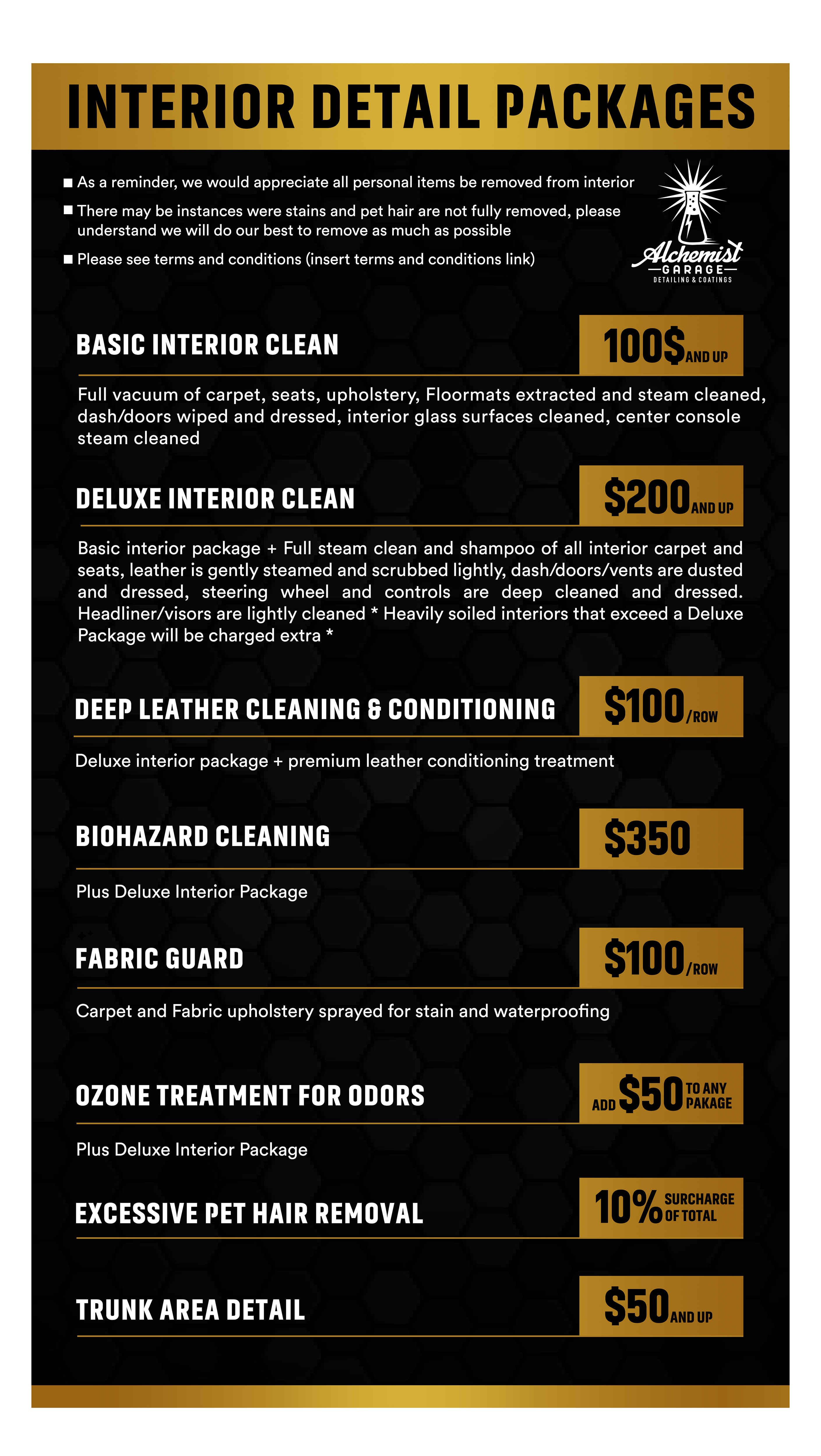 Design de Panneau par SAI DESIGNS pour alchemist garage detailing | Design #28358082