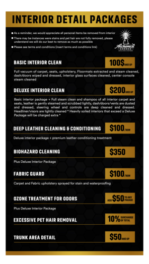 Design de Panneau par SAI DESIGNS pour alchemist garage detailing | Design : #28358082