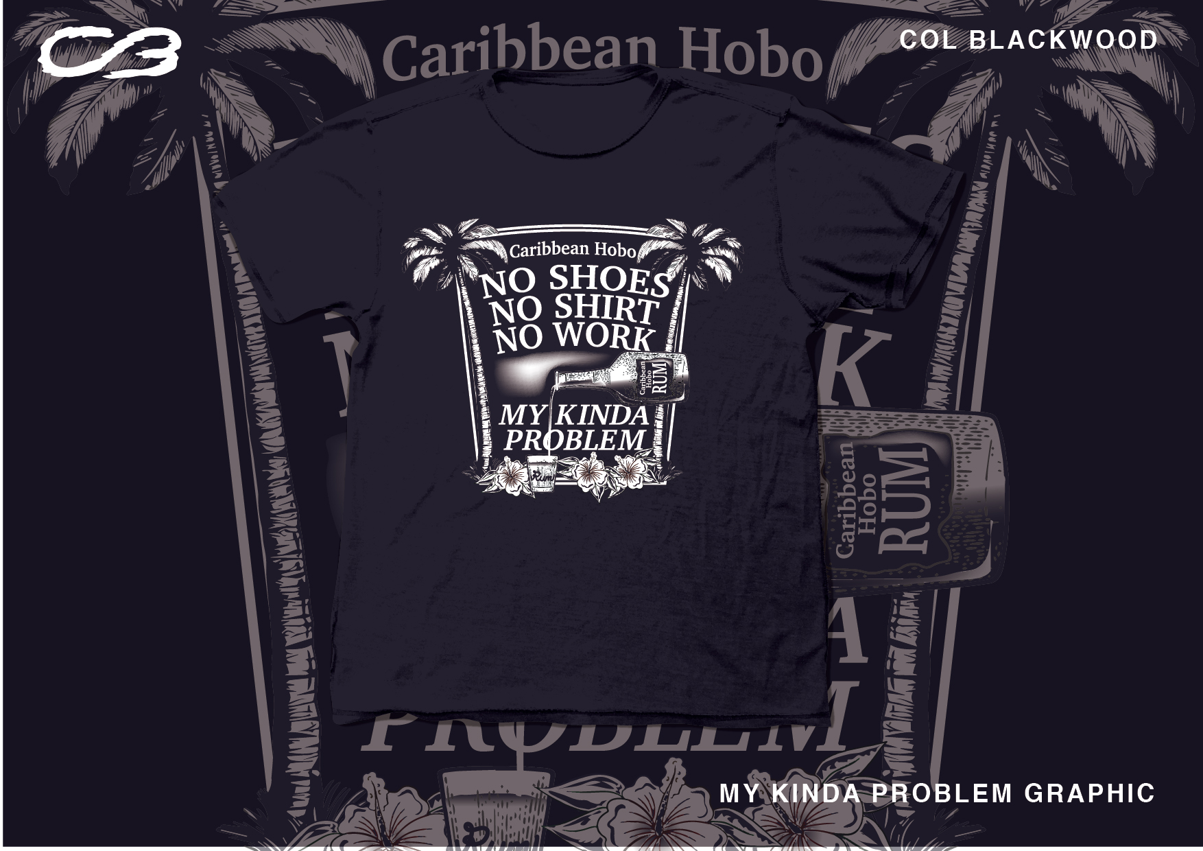T-shirt Design by Col 3 for Caribbean Hobo | Design #28350752