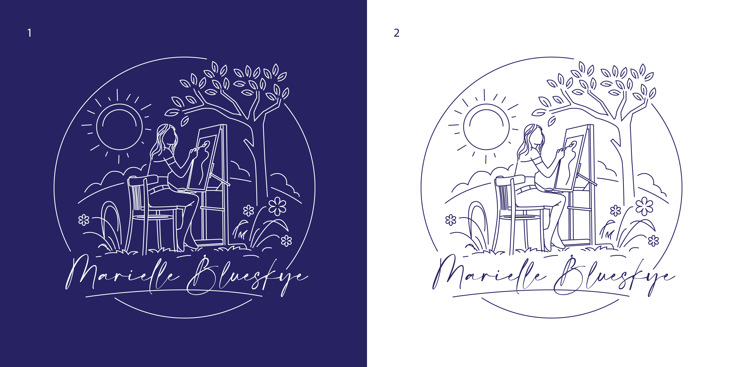 Logo Design by geni for Blueskye Design Studio | Design #28349594