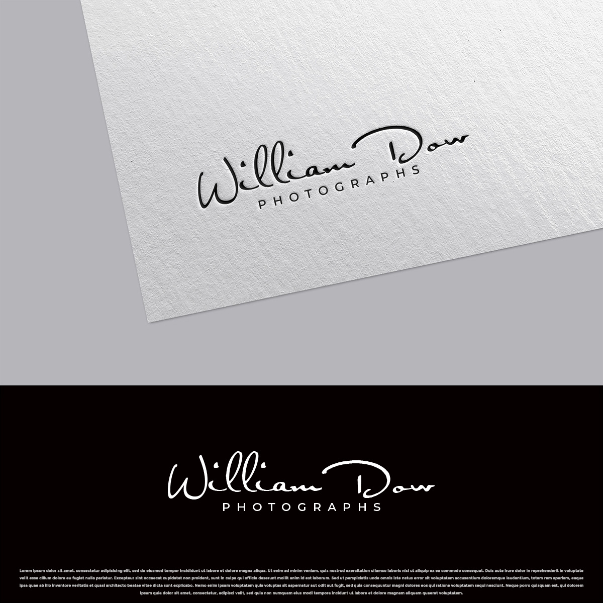 Logo Design by DesignDUO for William Dow Photographs | Design #28344535