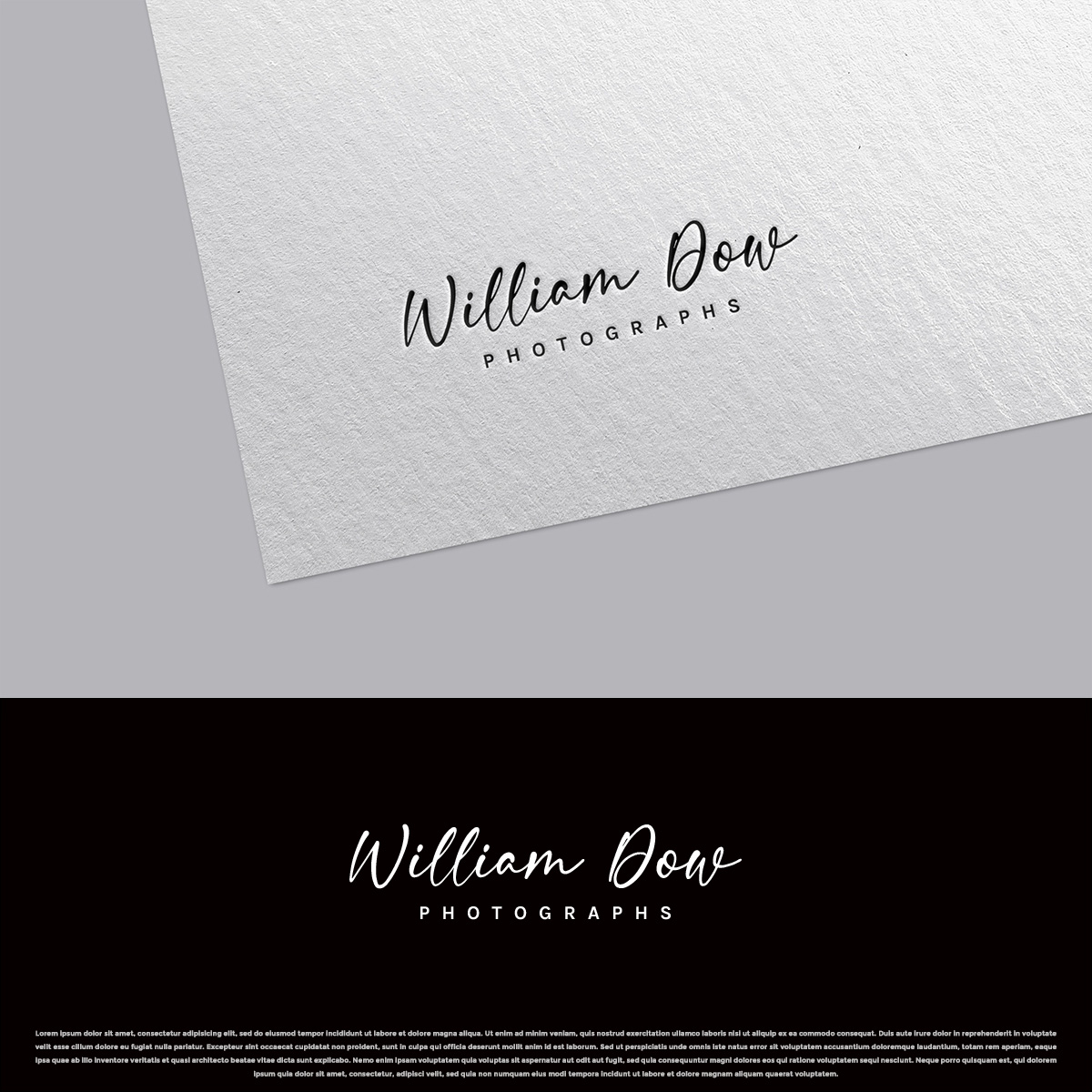 Logo Design by DesignDUO for William Dow Photographs | Design #28344536