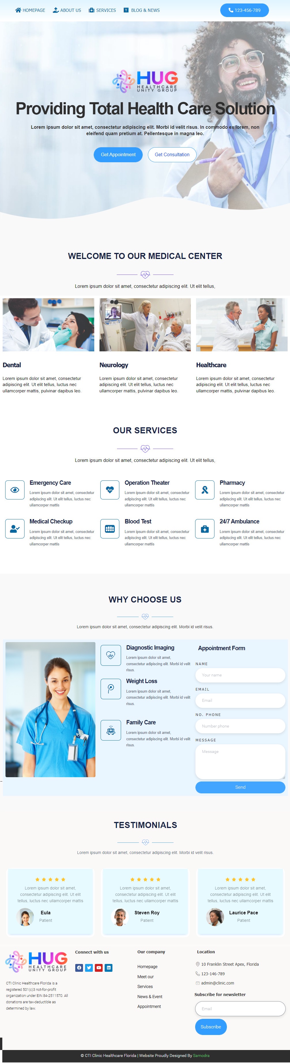 Web Design by Samodra for iConnect Family Chiropractic | Design #28340383