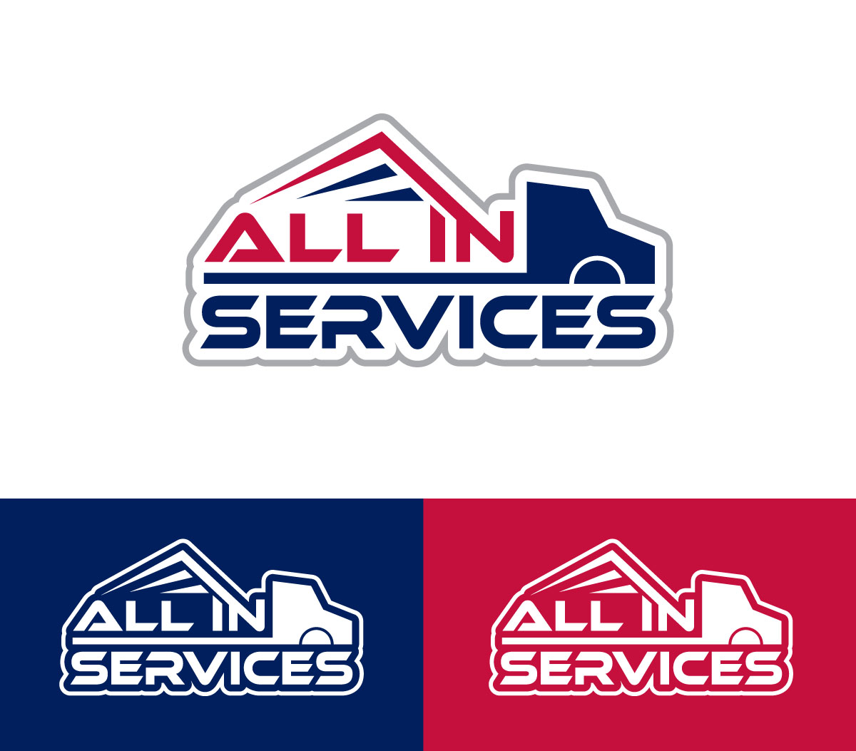 Logo Design by Rueell Artss for All In Services | Design #28335307
