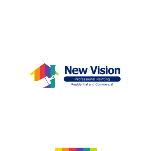 New Vision Professional Painting (subtext: Residential and Commercial) | Logo Design by Darshan 22