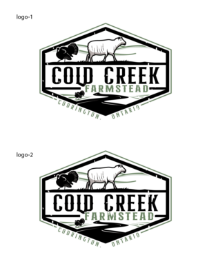 Cold Creek Farmstead (above the illustration ) Codrington, Ontario (below the illustration) | Logo Design by logoQ