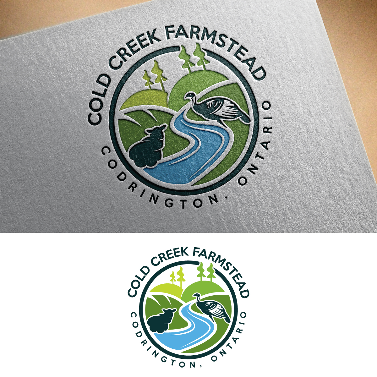 Logo Design by brand maker for Cold Creek Farmstead | Design #28340317