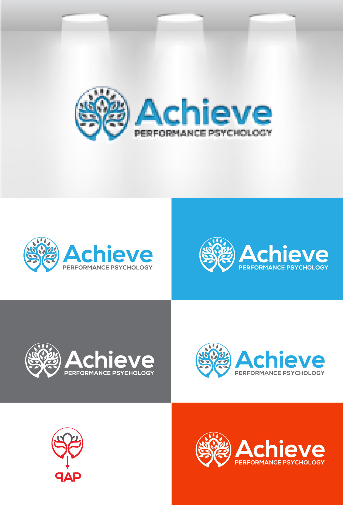 Logo Design by Mi Design1 for Achieve Performance Psychology | Design #28341736
