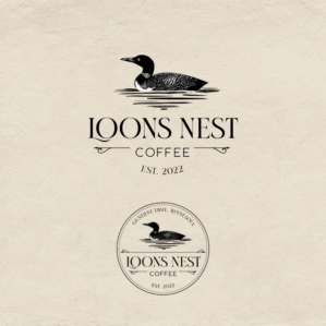 Loons Nest Coffee | Logo-Design von Samantha Ward Design
