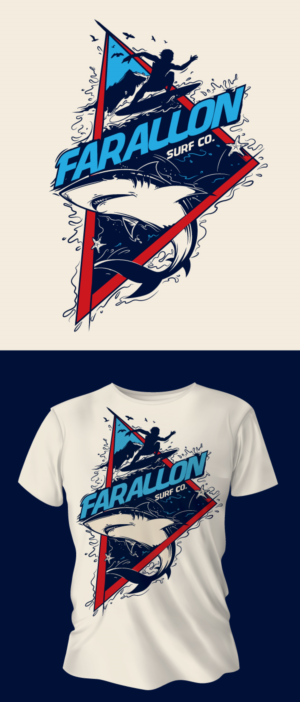 Farallon Surf Co. | T-Shirt-Design von ally designs