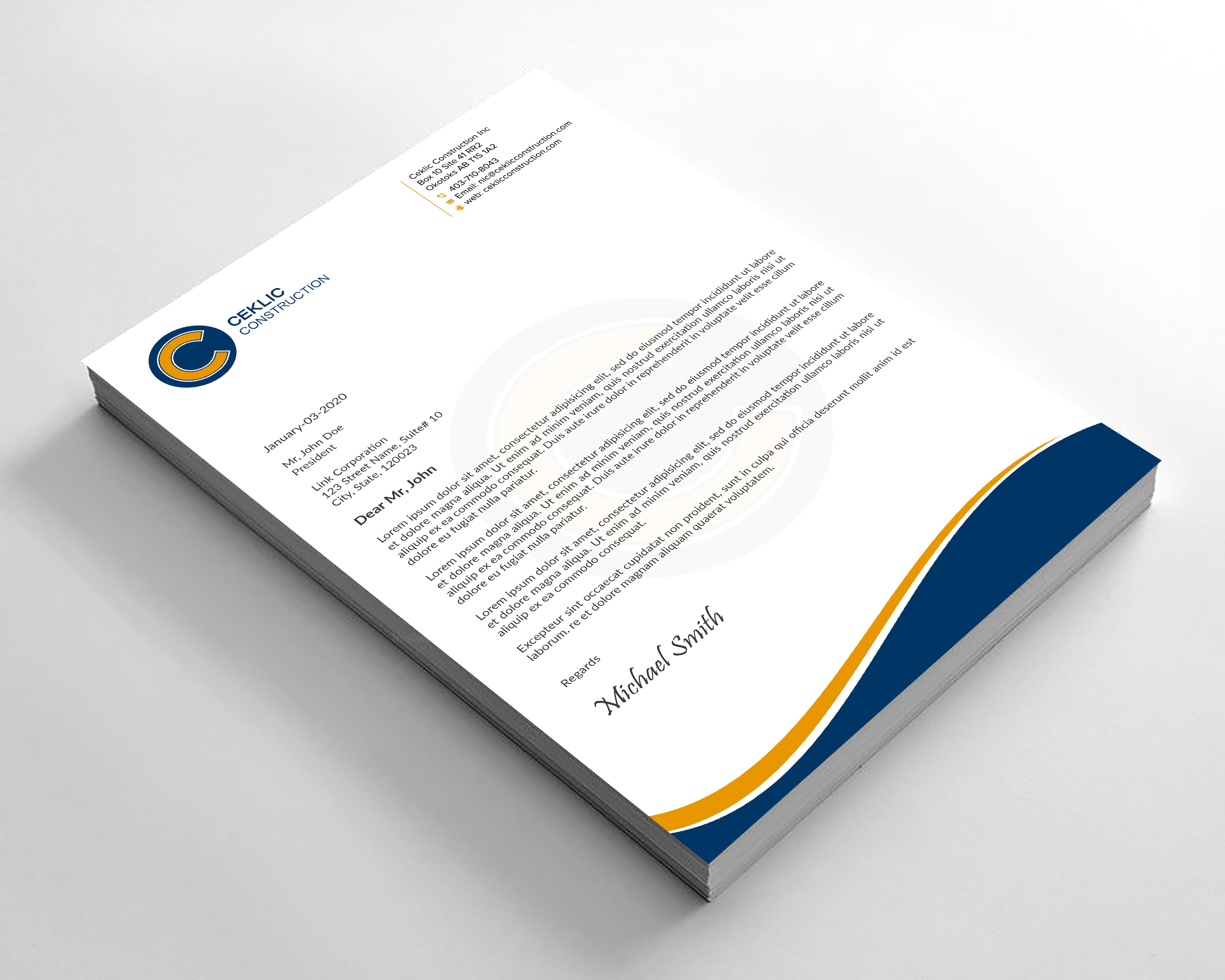 Stationery Design by sadikul islam for this project | Design #28345149