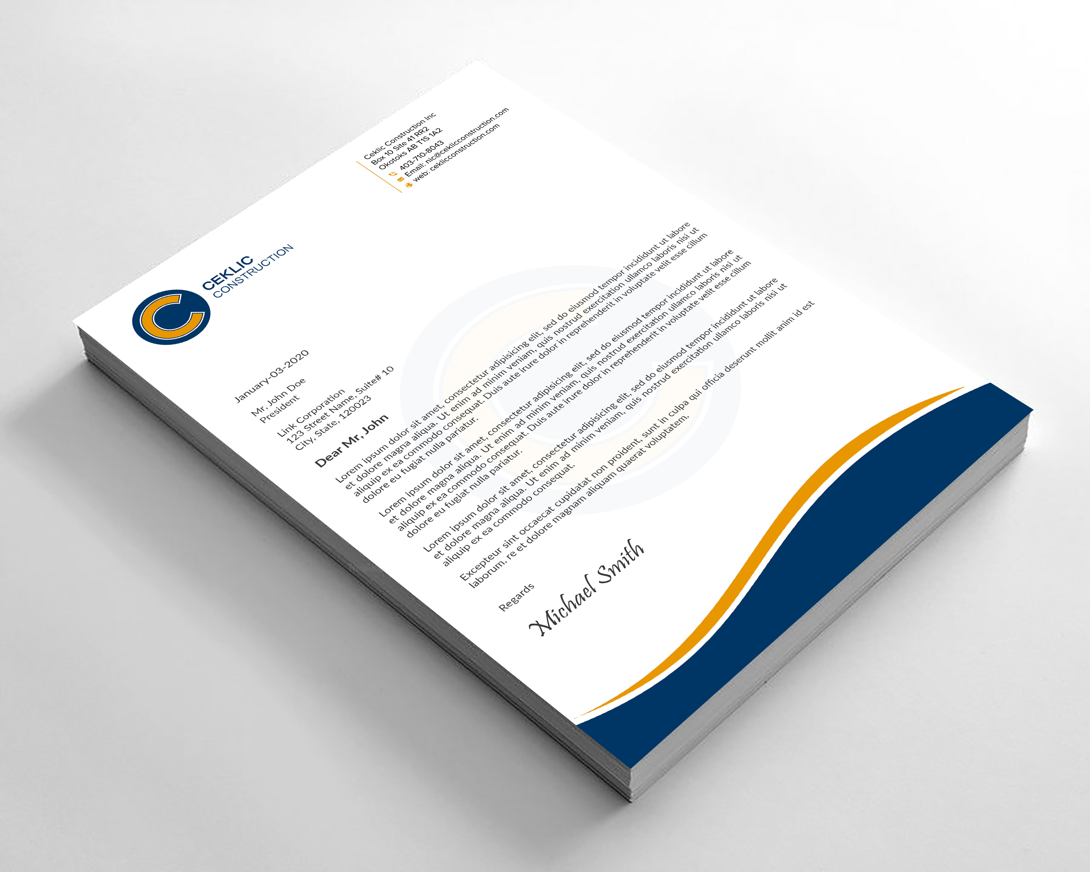 Stationery Design by sadikul islam for this project | Design #28345409