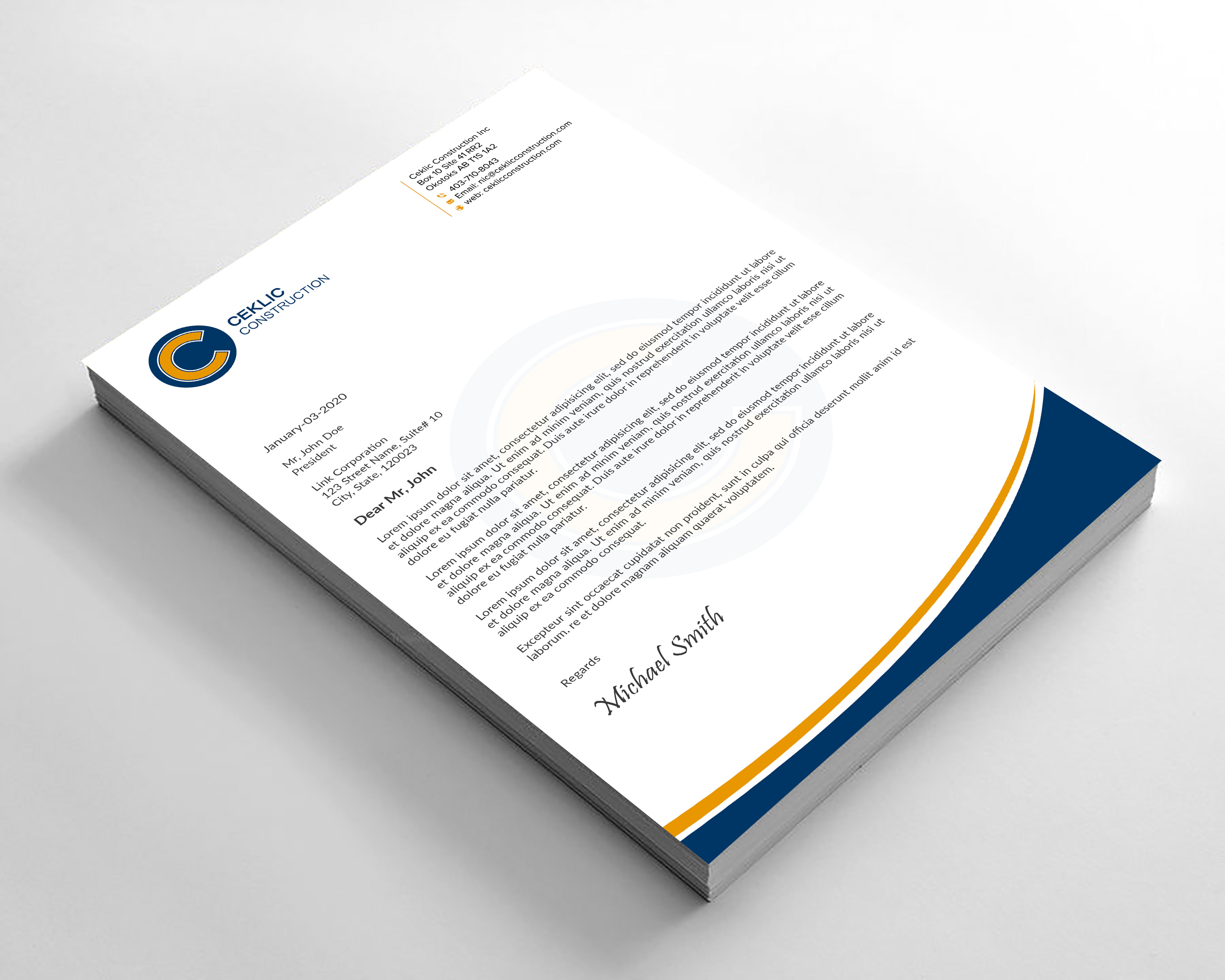 Stationery Design by sadikul islam for this project | Design #28346557