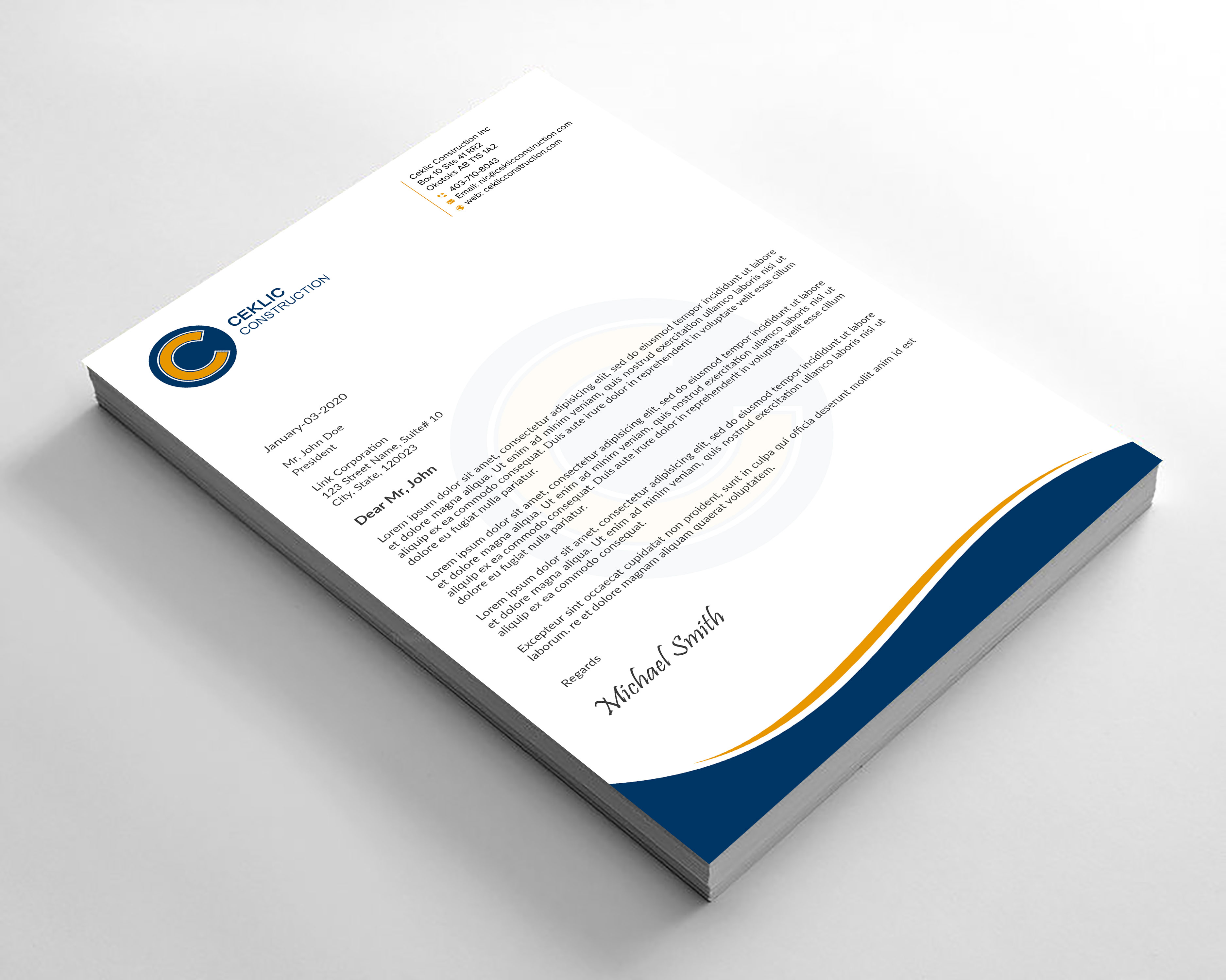 Stationery Design by sadikul islam for this project | Design #28346562