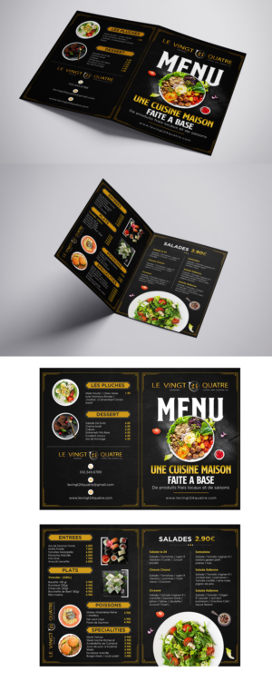CARTE RESTAURANT (LE 24) | Flyer-Design von debdesign