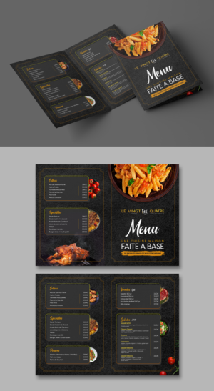 CARTE RESTAURANT (LE 24) | Flyer Design by ZeneFashions