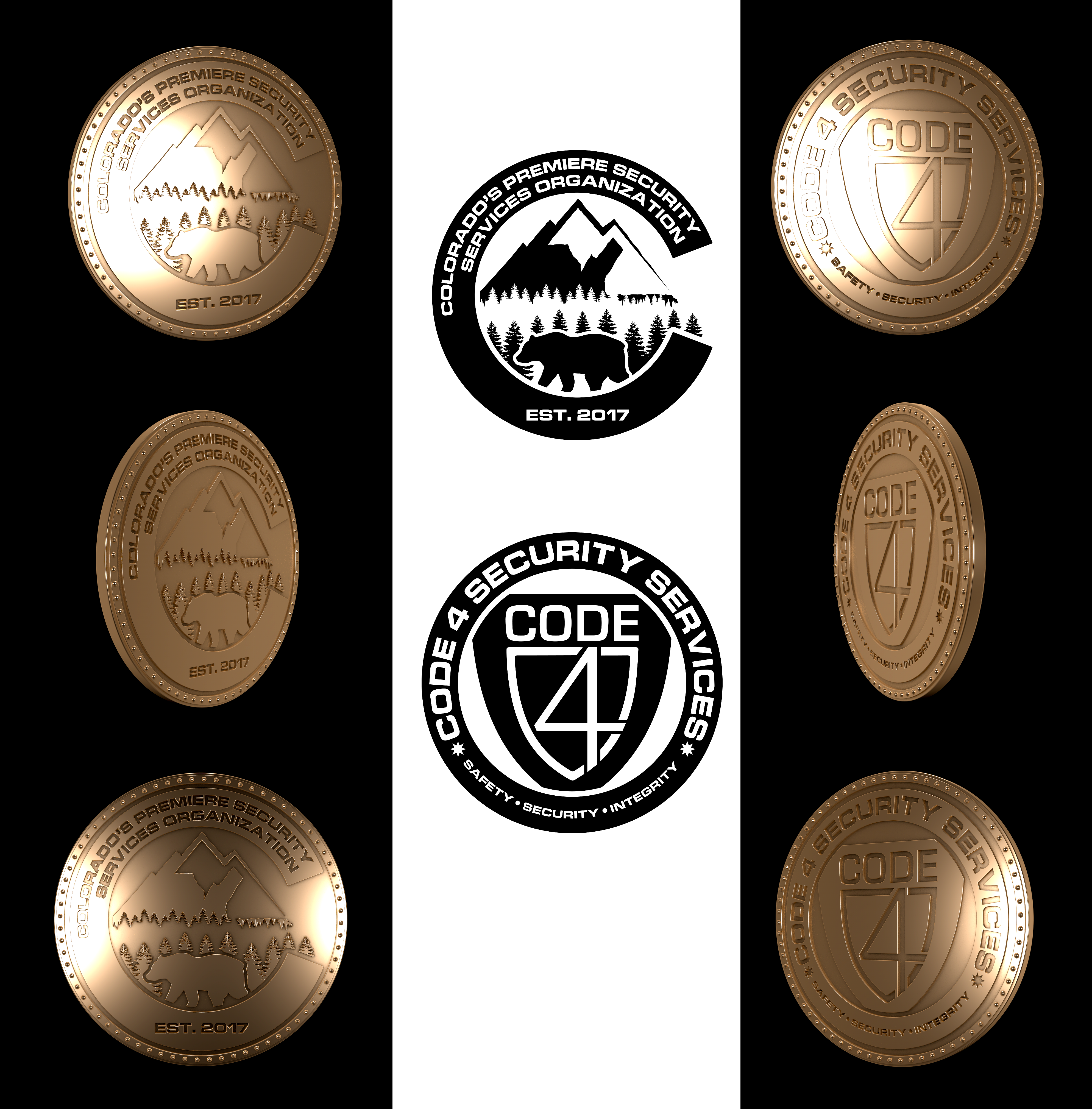 Graphic Design by Rickyy for Code 4 Security Services LLC. | Design #28370632