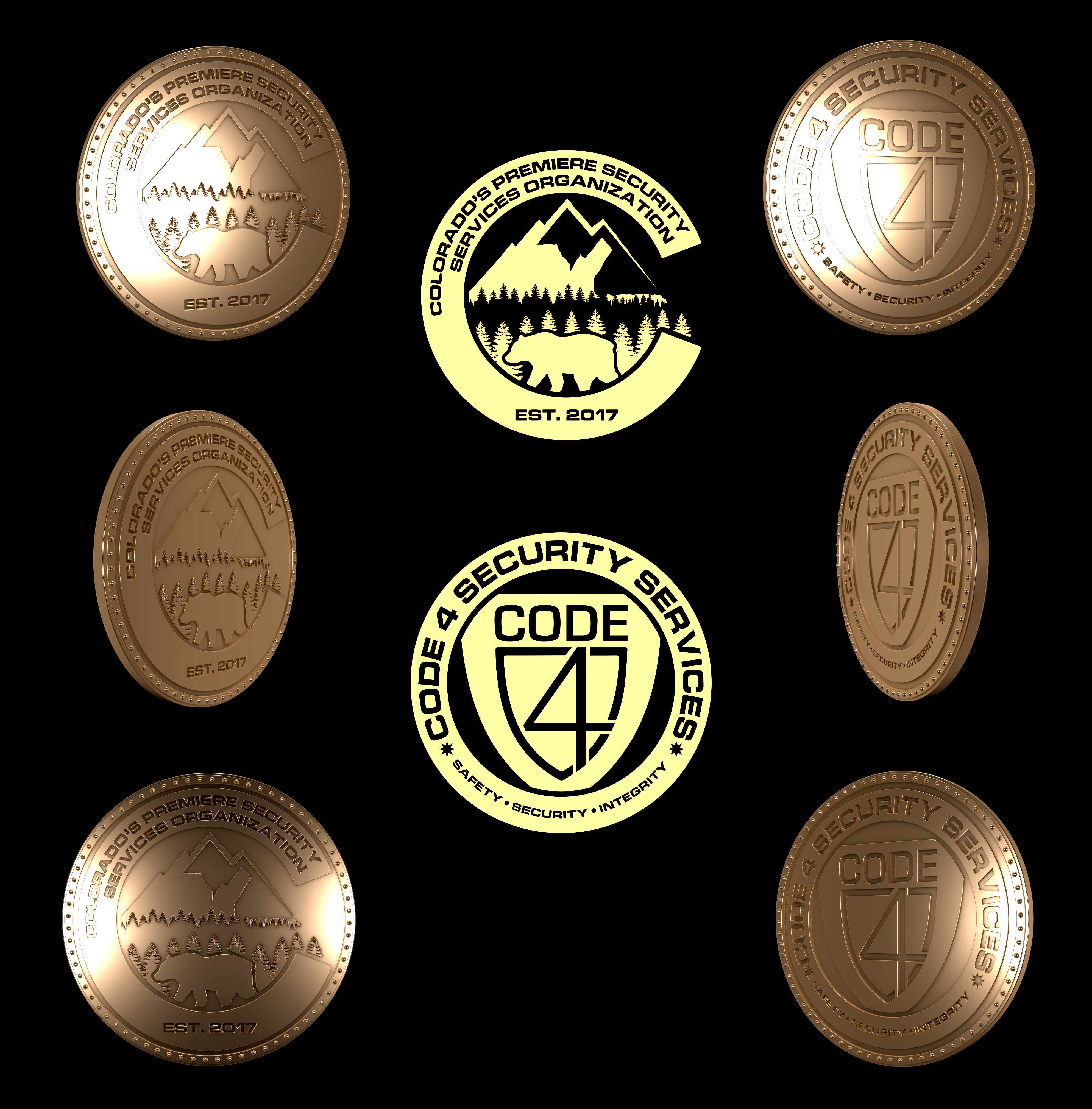 Graphic Design by Rickyy for Code 4 Security Services LLC. | Design #28370633