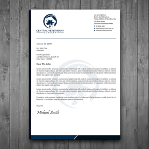Letterhead Design by sadikul islam for Central Veterinary Surgery | Design: #28351595