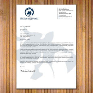 Diseño de Membrete por sadikul islam para Central Veterinary Surgery | Diseño: #28351799