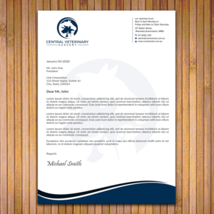 Letterhead Design by sadikul islam for Central Veterinary Surgery | Design: #28352495