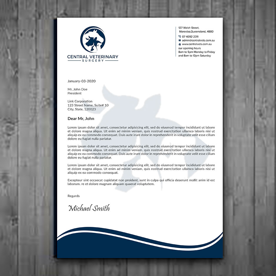 Design En-Tête par sadikul islam pour Central Veterinary Surgery | Design #28354246