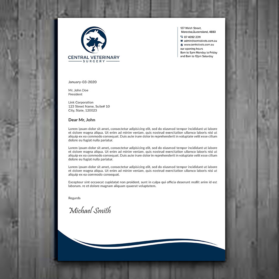 Design En-Tête par sadikul islam pour Central Veterinary Surgery | Design #28354263